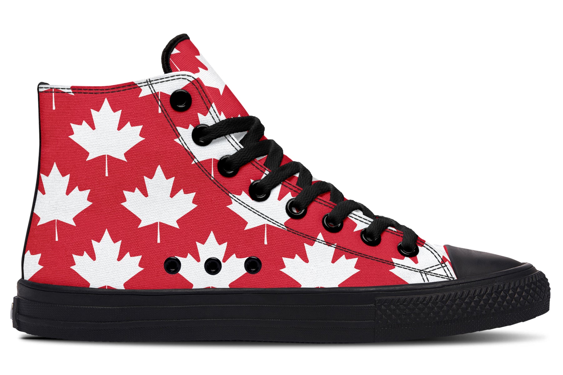 Maple Leaves Red High Tops - Offbeat Sweetie