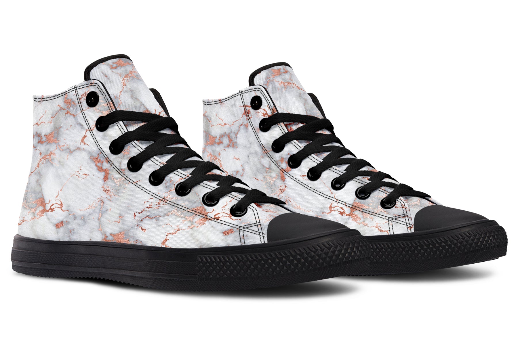 Marble Blush High Tops - Offbeat Sweetie