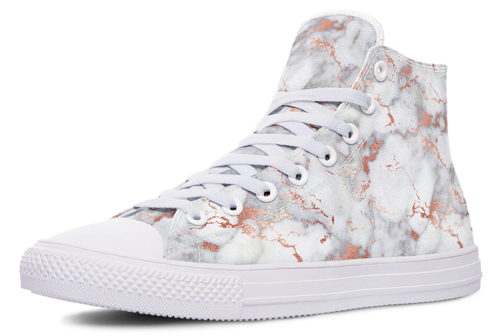 Marble Blush High Tops - Offbeat Sweetie