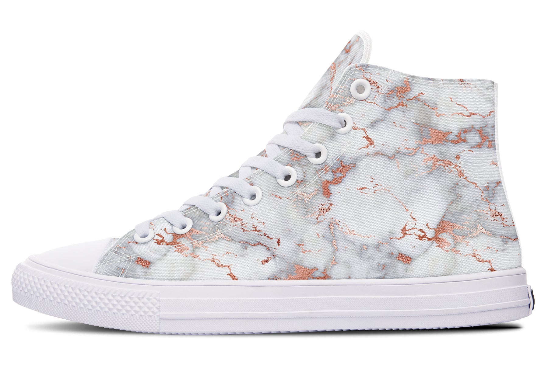 Marble Blush High Tops - Offbeat Sweetie