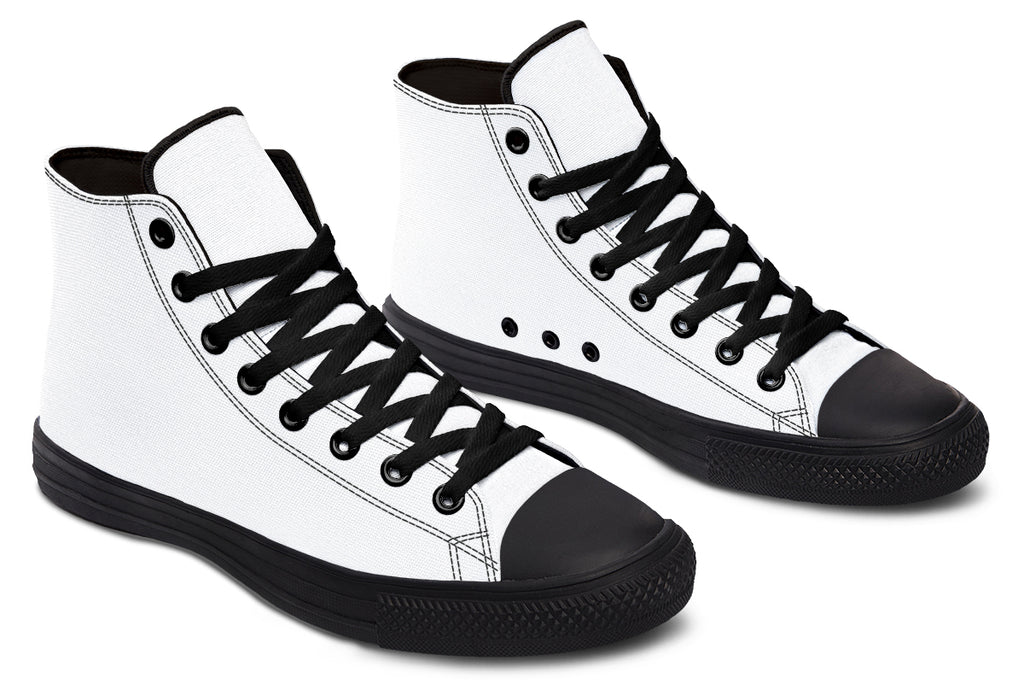 Marshmallow White High Tops (Wide)