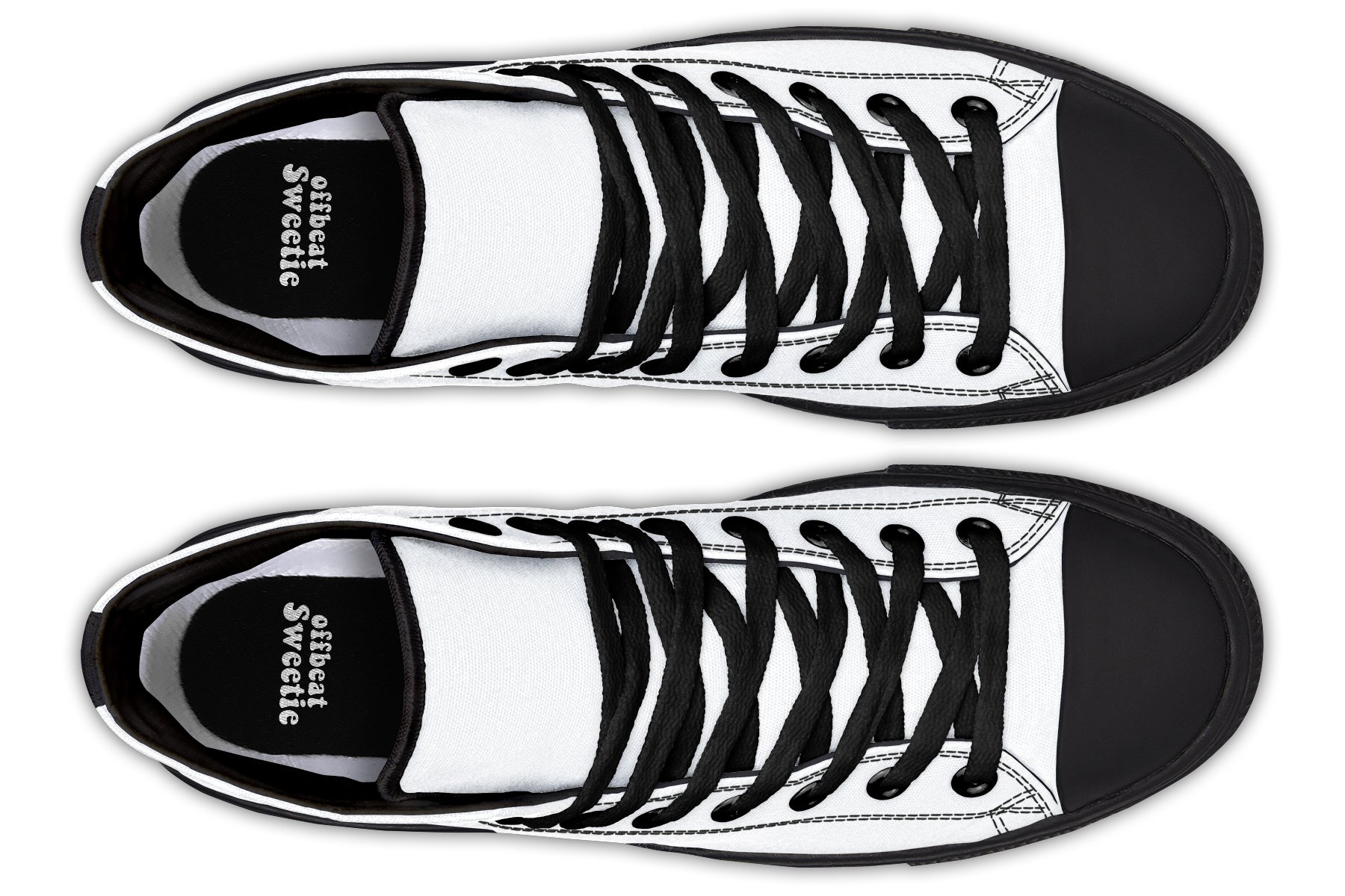 Marshmallow White High Tops (Wide)
