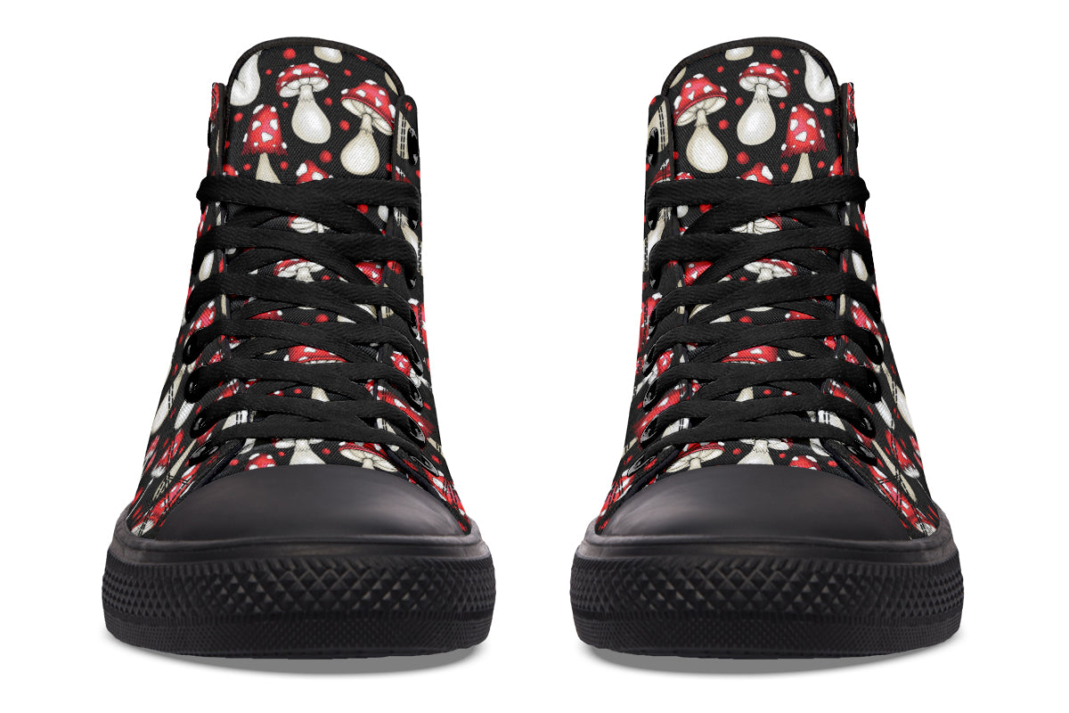 Mushrooms High Tops - Offbeat Sweetie