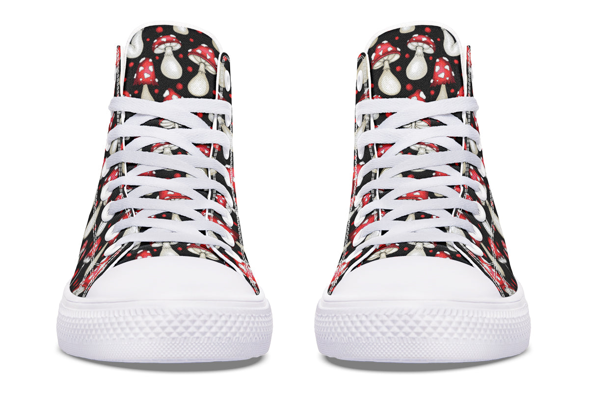 Mushrooms High Tops - Offbeat Sweetie