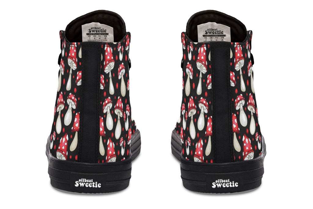 Mushrooms High Tops - Offbeat Sweetie