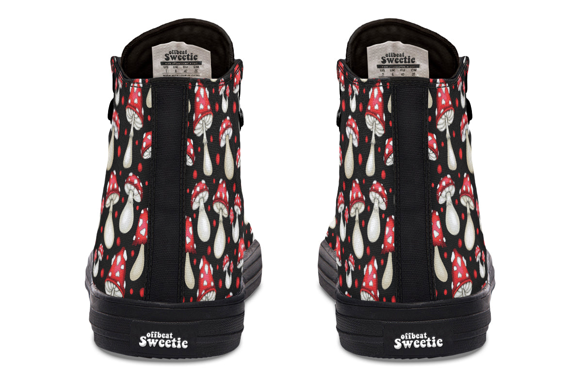 Mushrooms High Tops - Offbeat Sweetie