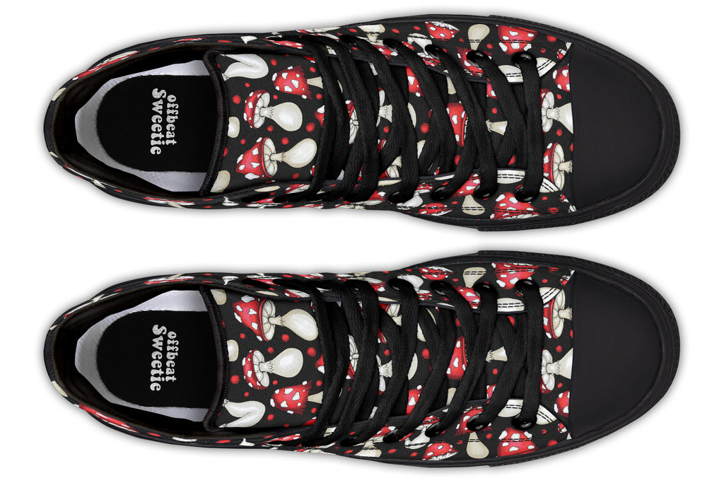 Mushrooms High Tops - Offbeat Sweetie