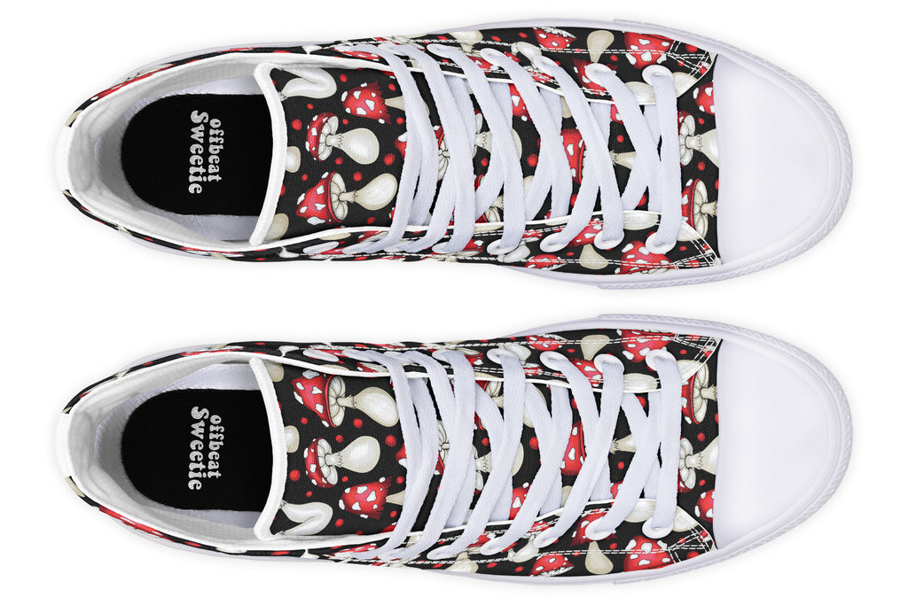 Mushrooms High Tops - Offbeat Sweetie