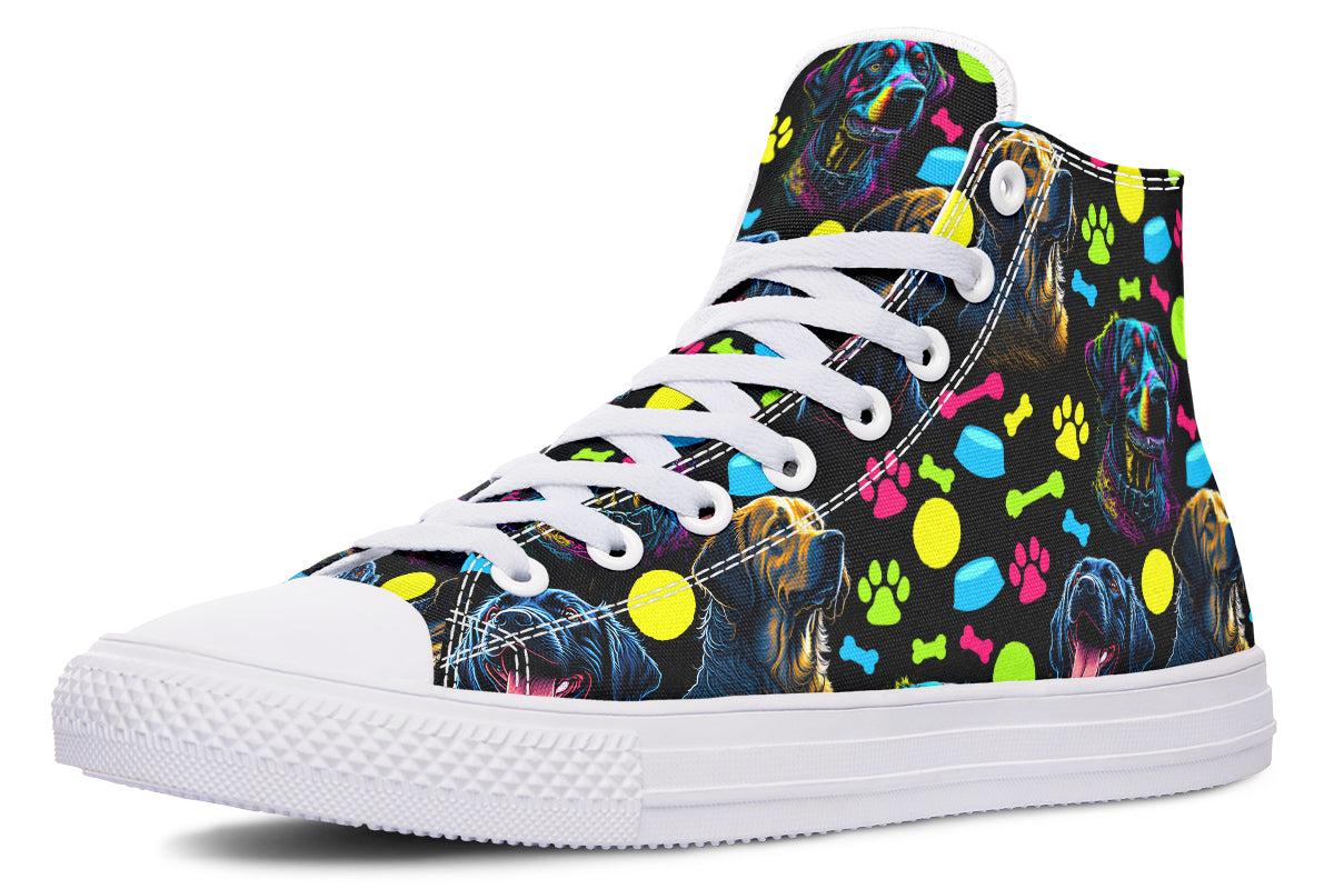 Neon Dogs High Tops - Offbeat Sweetie