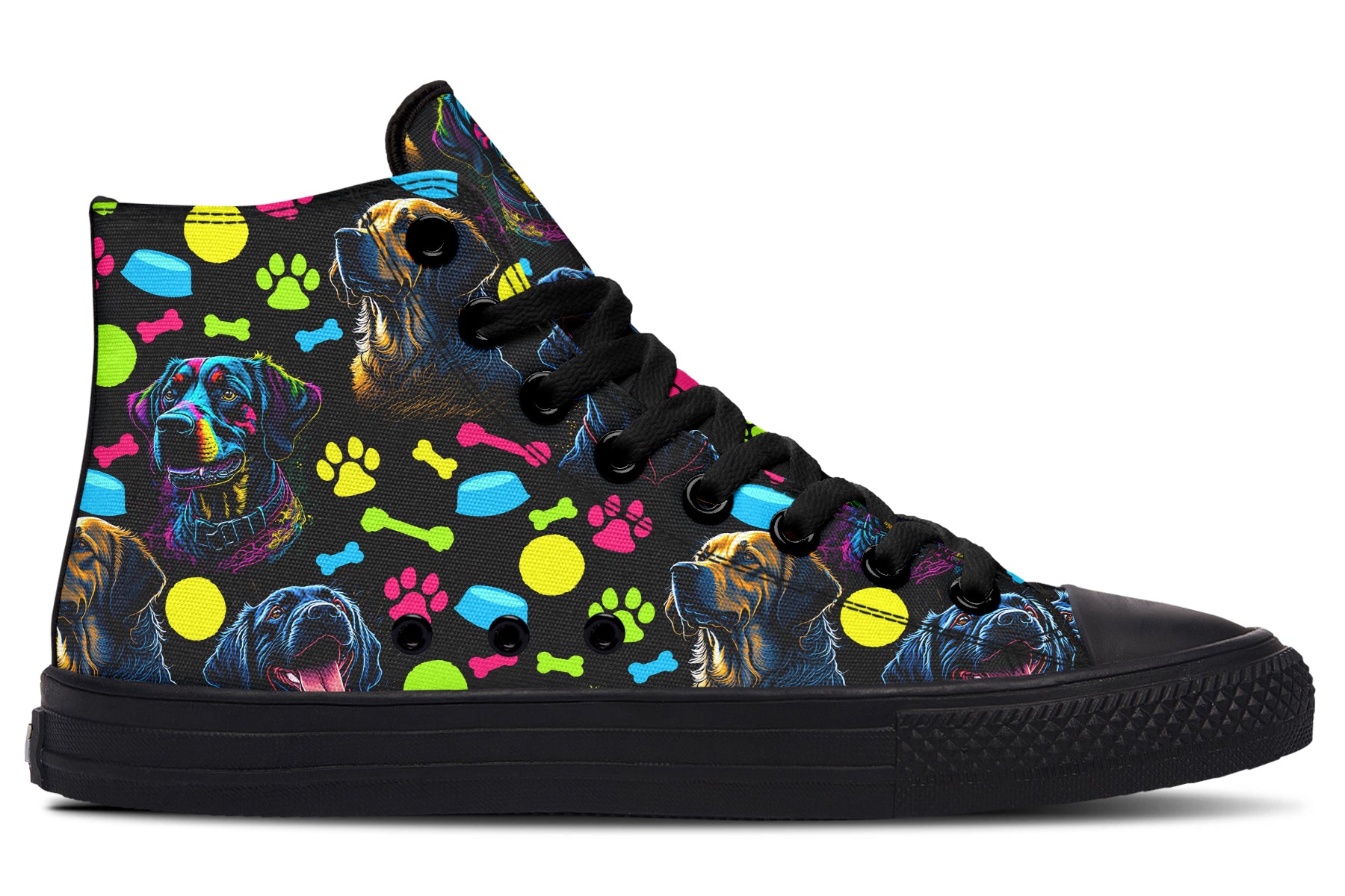 Neon Dogs High Tops - Offbeat Sweetie