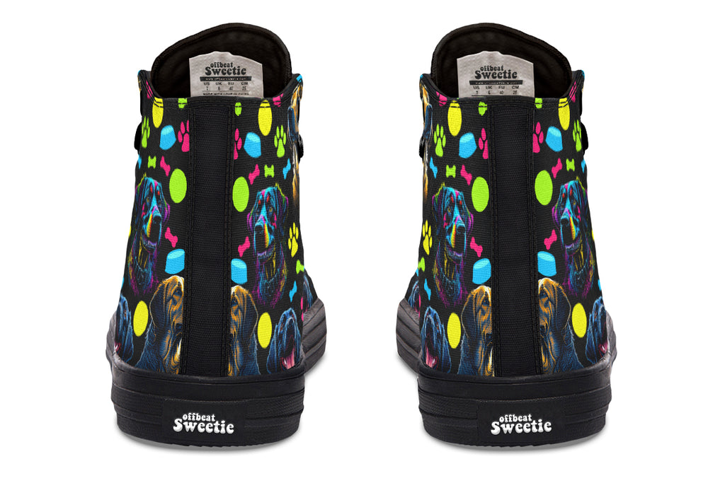 Neon Dogs High Tops - Offbeat Sweetie
