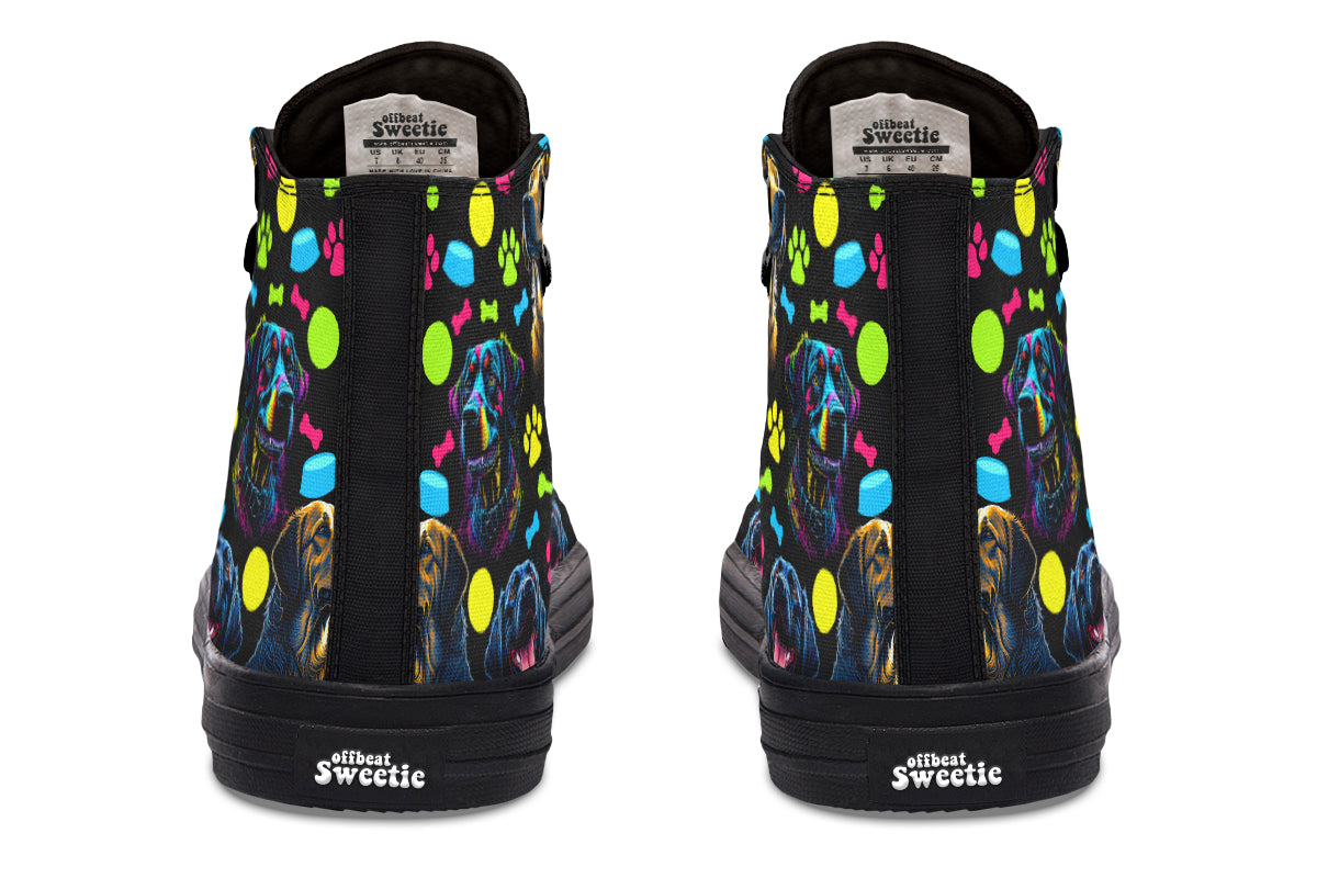 Neon Dogs High Tops - Offbeat Sweetie