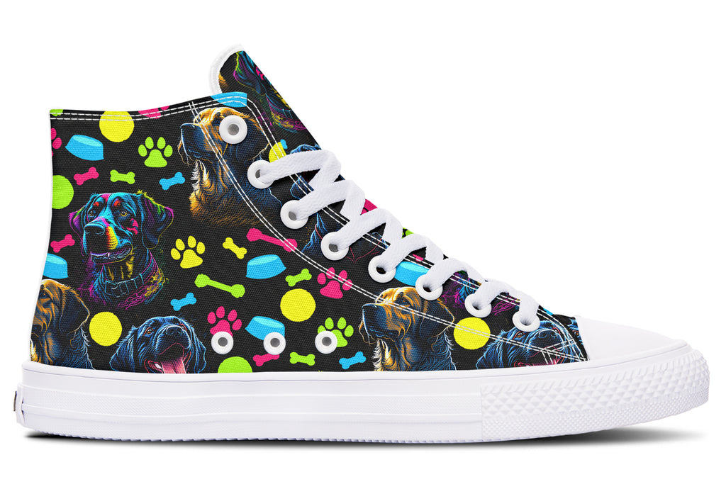 Neon Dogs High Tops - Offbeat Sweetie