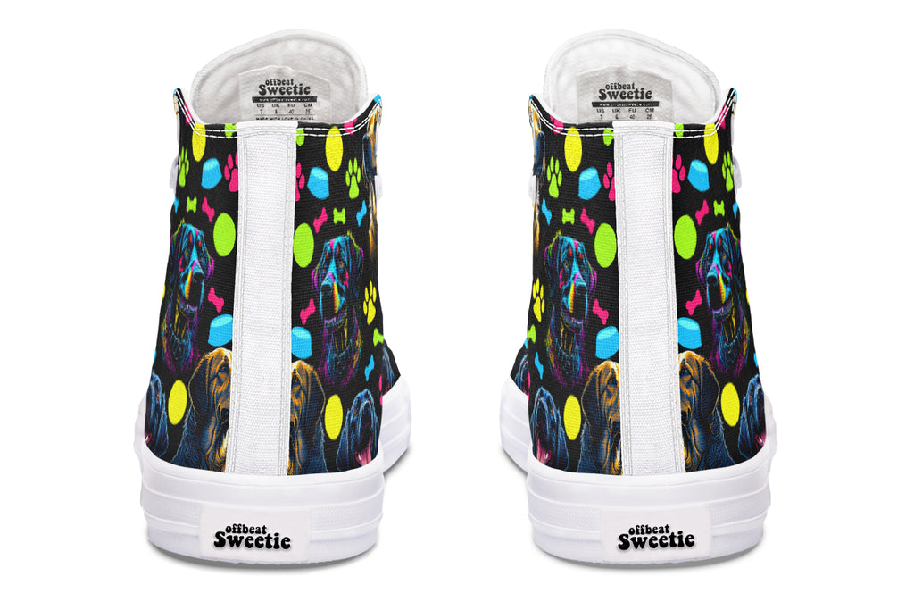 Neon Dogs High Tops - Offbeat Sweetie