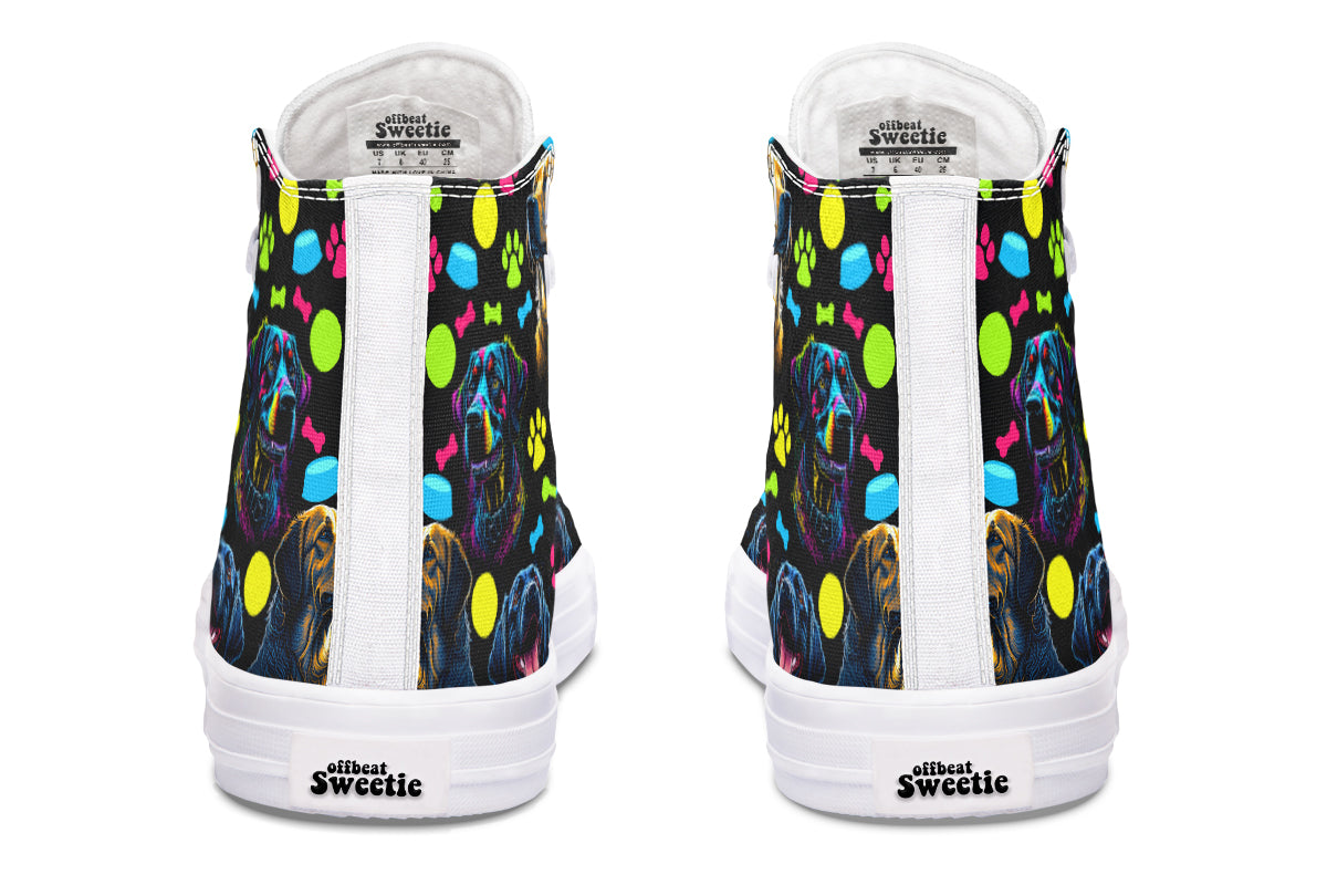 Neon Dogs High Tops - Offbeat Sweetie