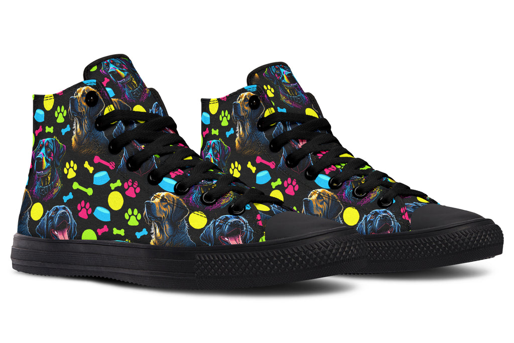 Neon Dogs High Tops (Wide)