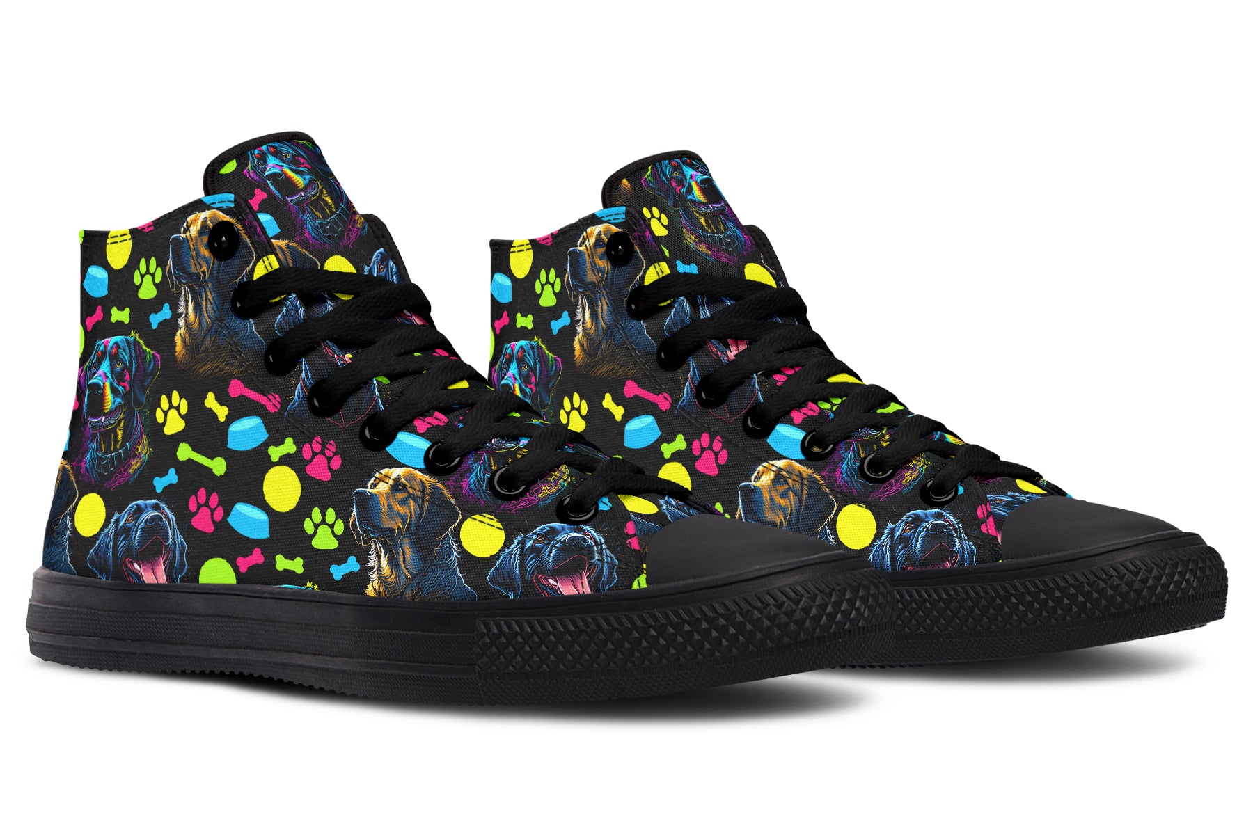 Neon Dogs High Tops (Wide)