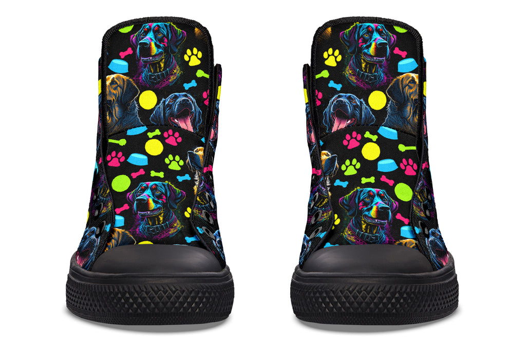 Neon Dogs High Tops (Wide)