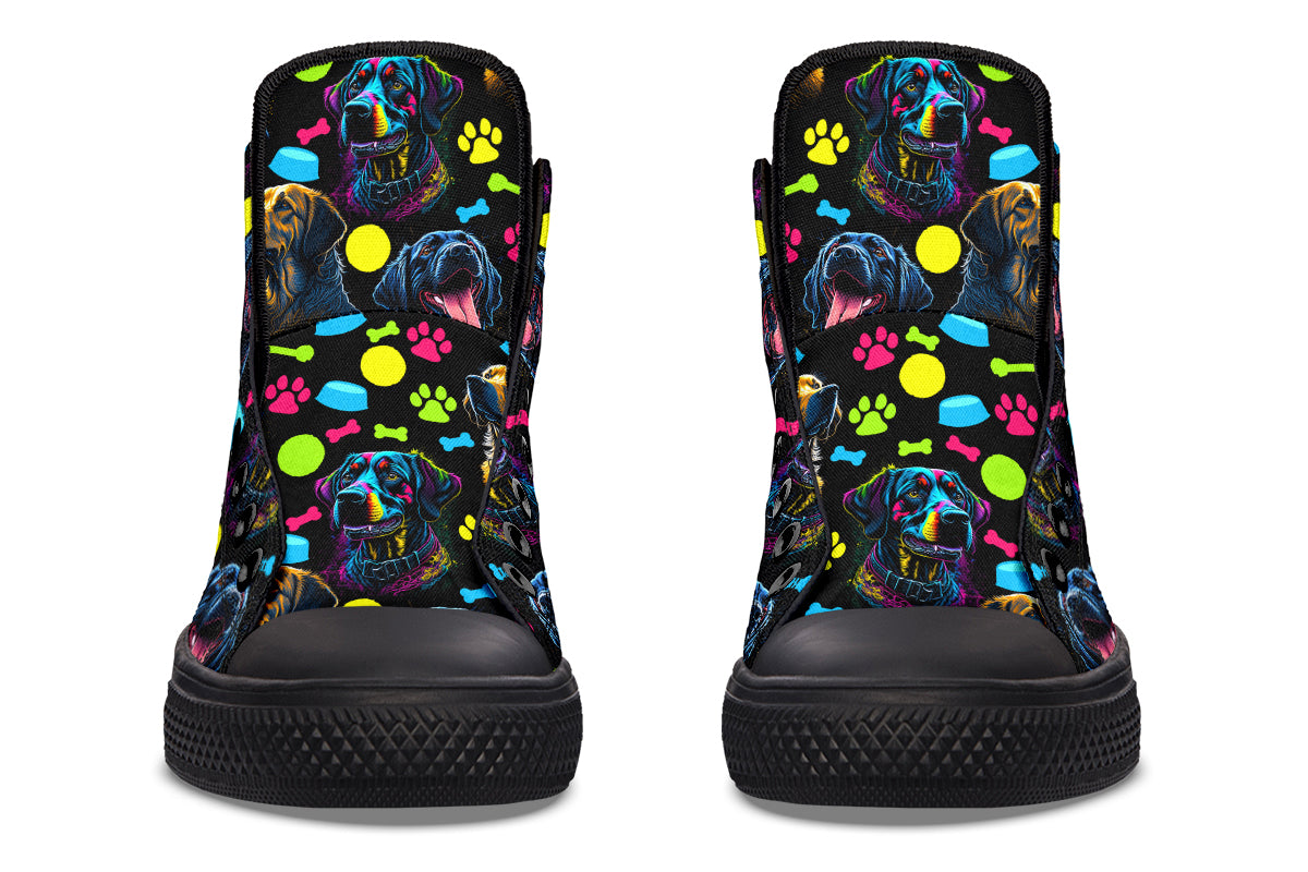 Neon Dogs High Tops (Wide)