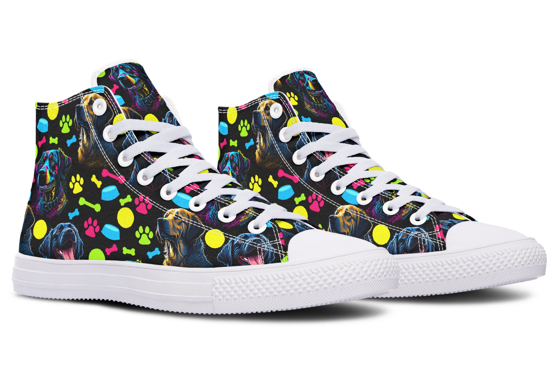 Neon Dogs High Tops (Wide)