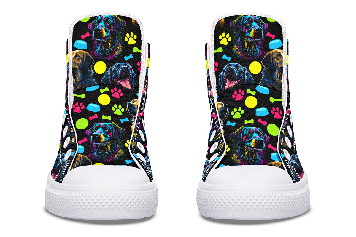 Neon Dogs High Tops (Wide)