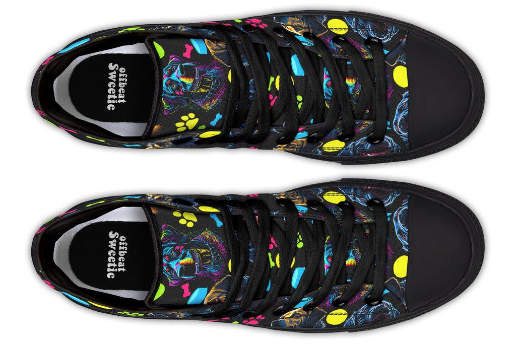 Neon Dogs High Tops (Wide)