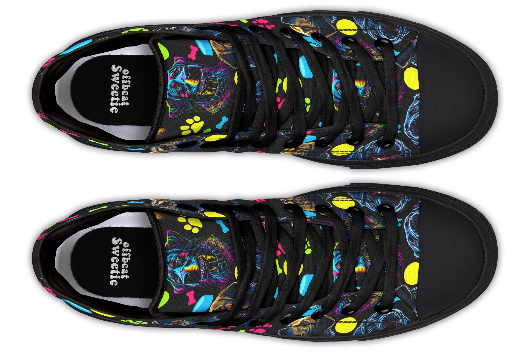 Neon Dogs High Tops (Wide)