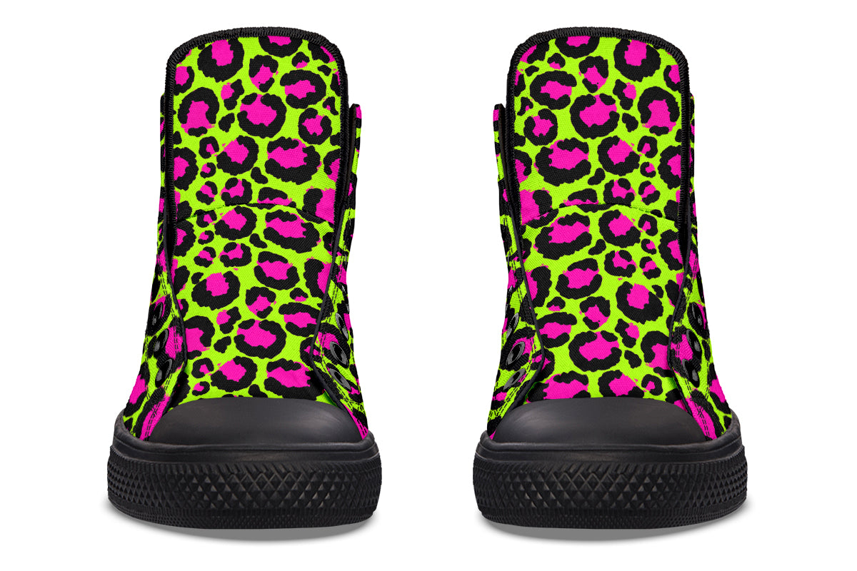 Neon Leopard High Tops (Wide)