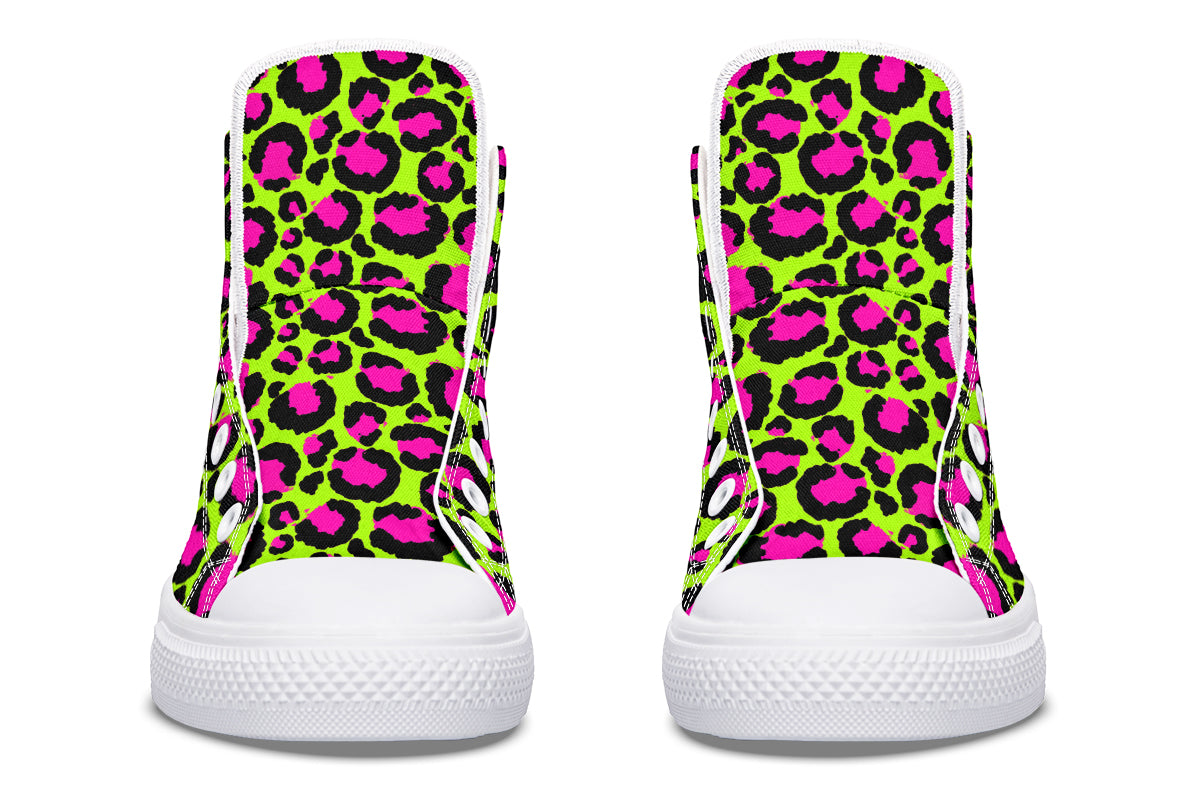 Neon Leopard High Tops (Wide)