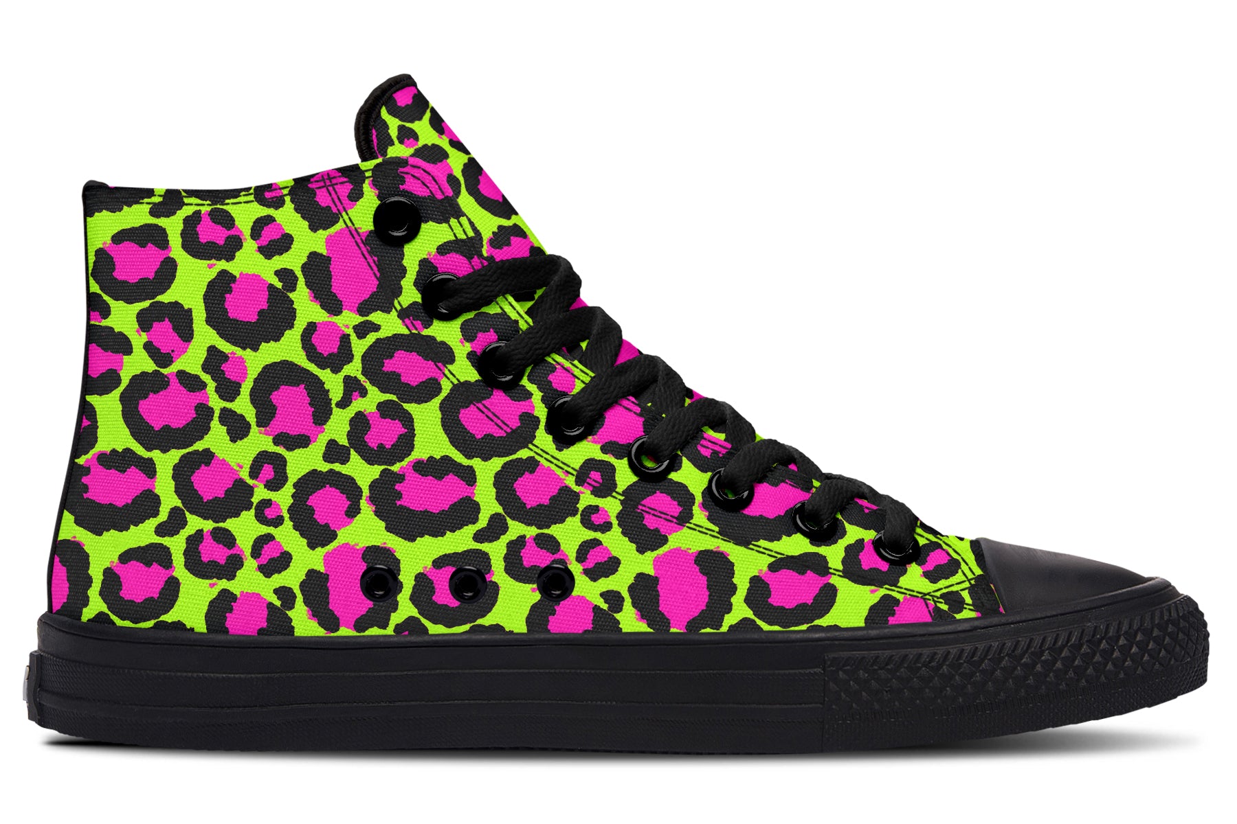 Neon Leopard High Tops - Offbeat Sweetie