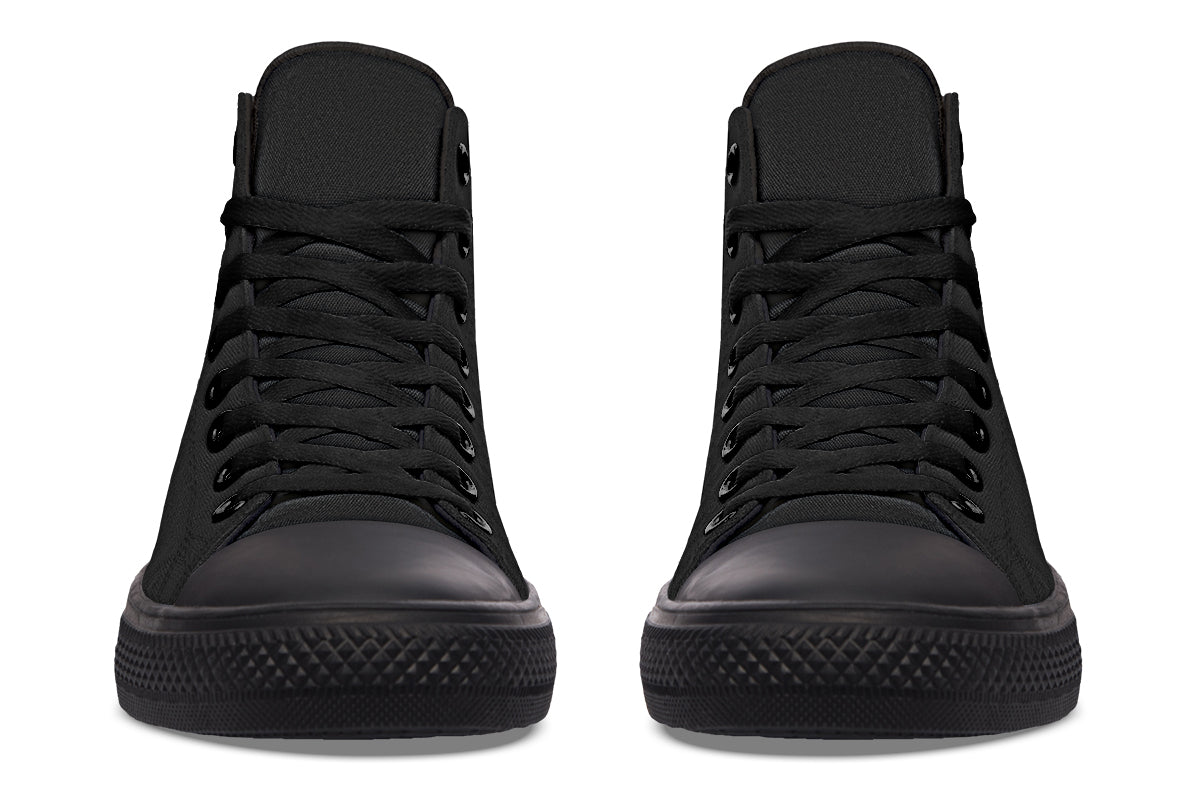 Paint It Black High Tops (Wide)