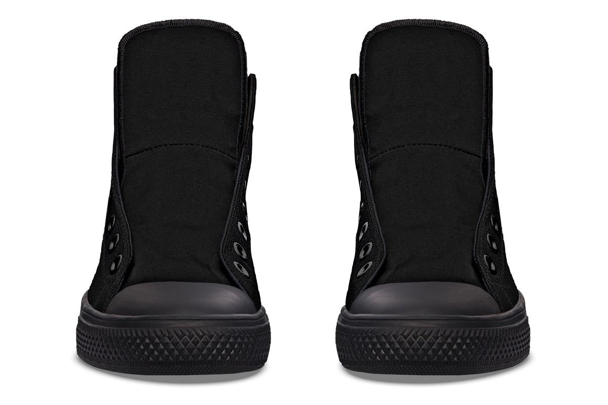 Paint It Black High Tops (Wide)