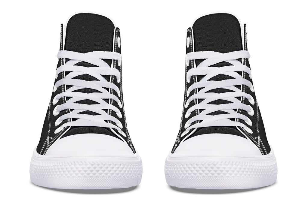 Paint It Black High Tops (Wide)