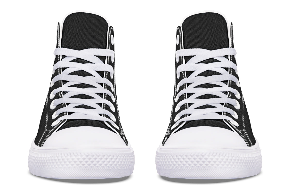 Paint It Black High Tops (Wide)