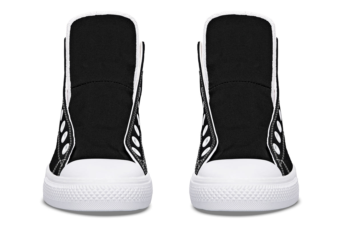 Paint It Black High Tops (Wide)