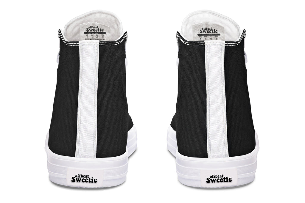 Paint It Black High Tops (Wide)