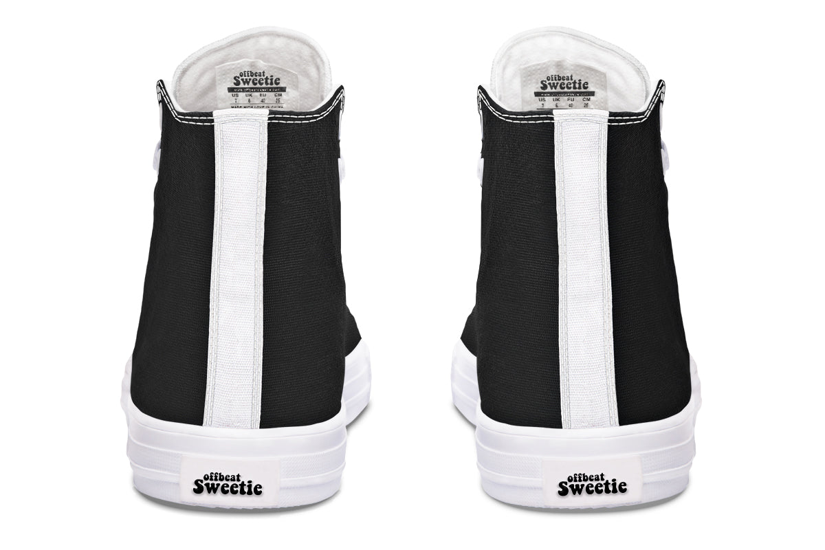 Paint It Black High Tops (Wide)
