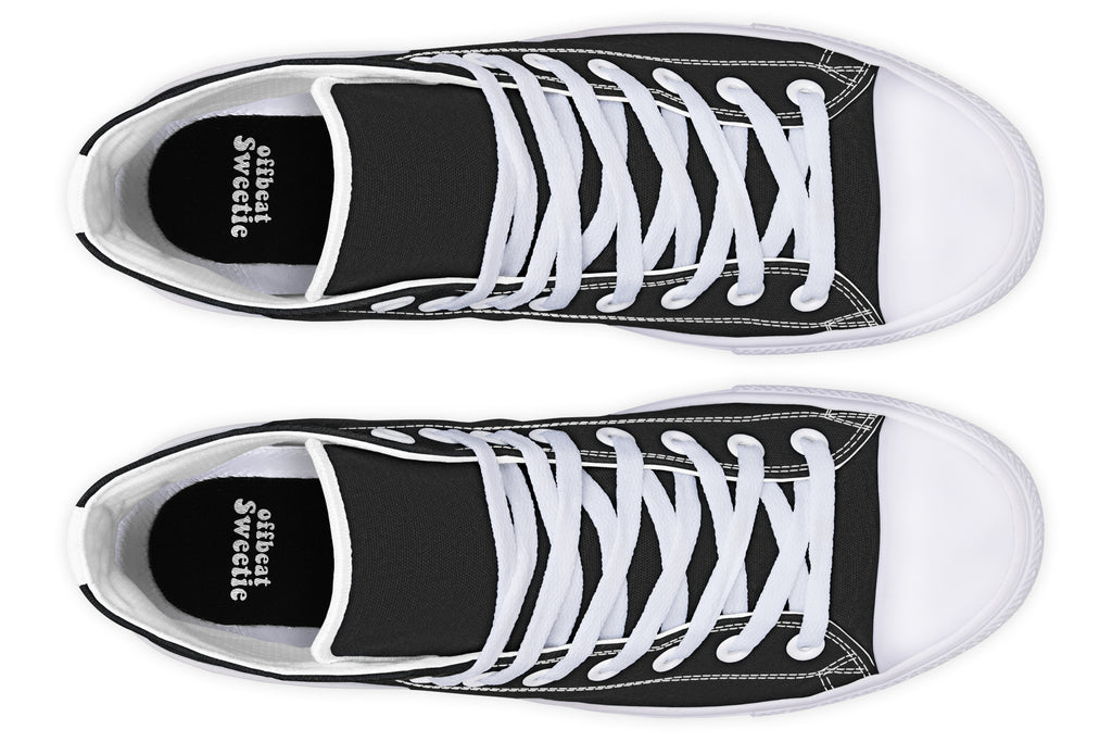 Paint It Black High Tops (Wide)
