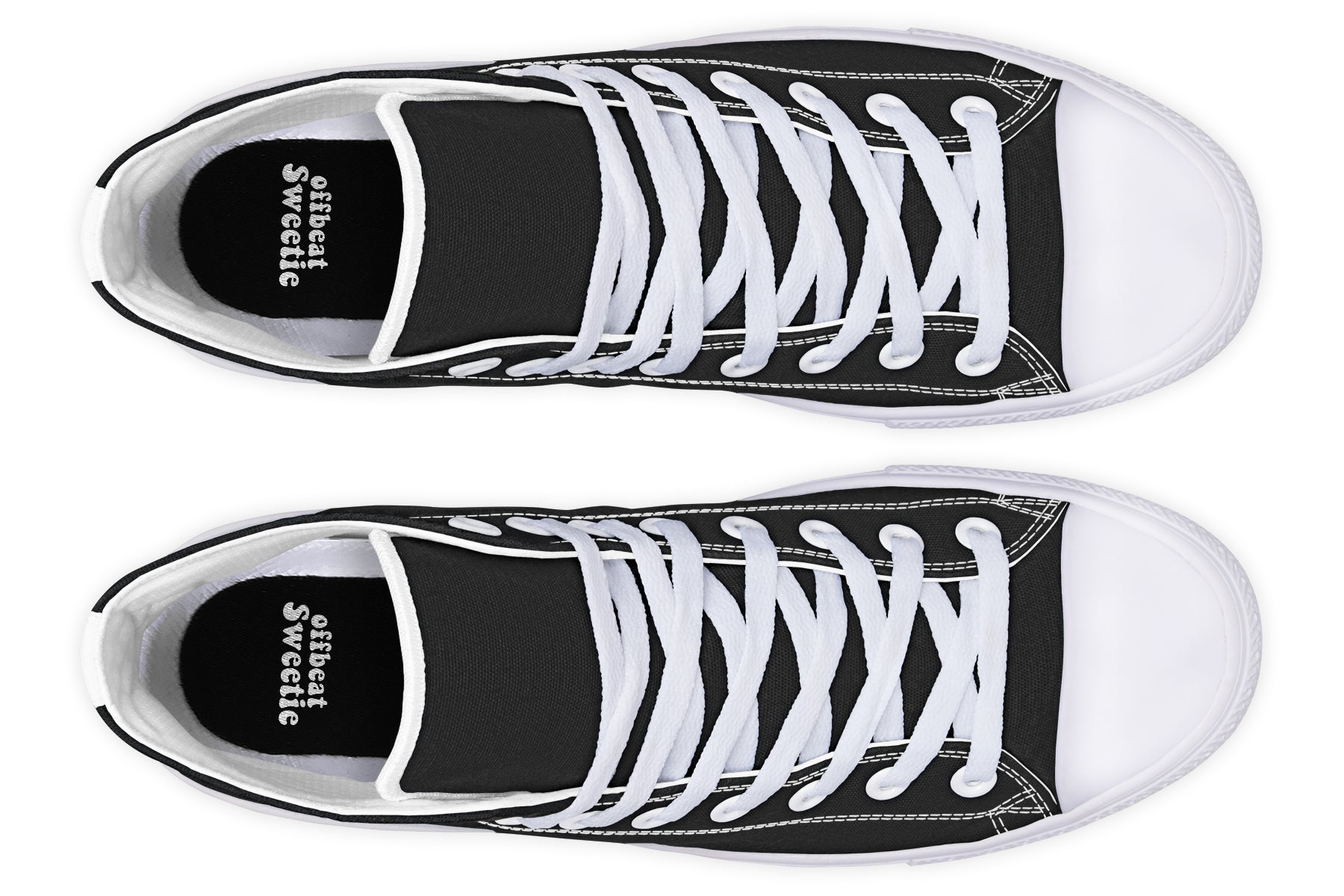 Paint It Black High Tops (Wide)