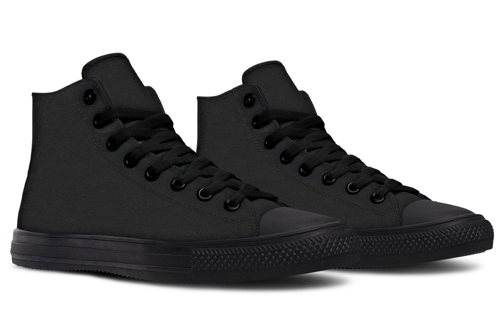 Paint It Black High Tops - Offbeat Sweetie