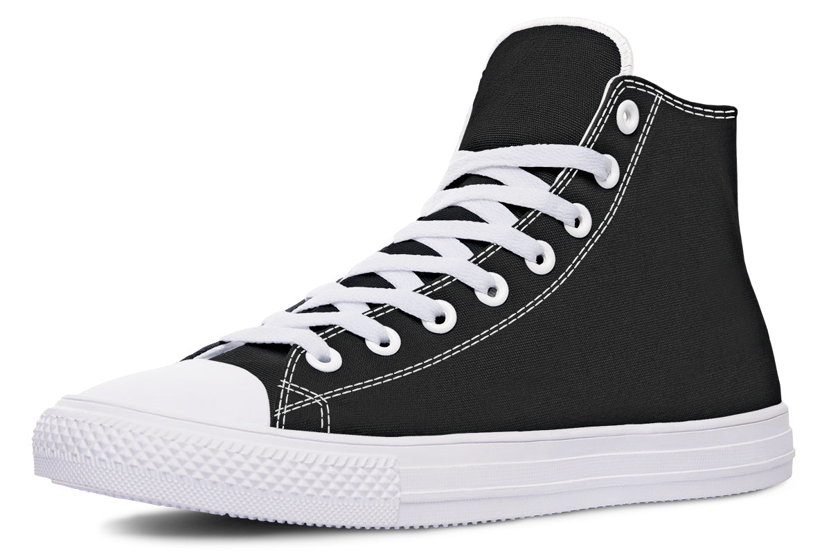 Paint It Black High Tops - Offbeat Sweetie