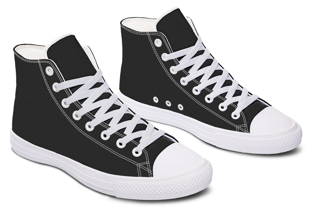 Paint It Black High Tops - Offbeat Sweetie