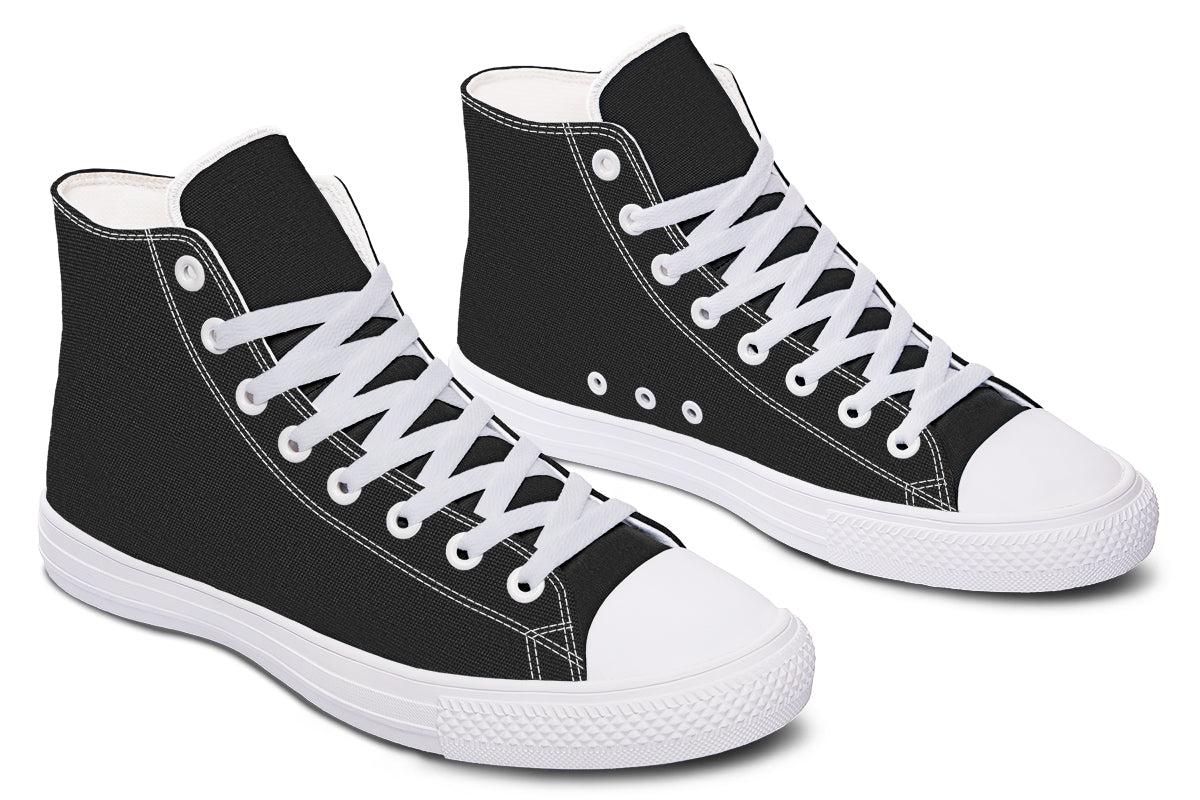 Paint It Black High Tops - Offbeat Sweetie