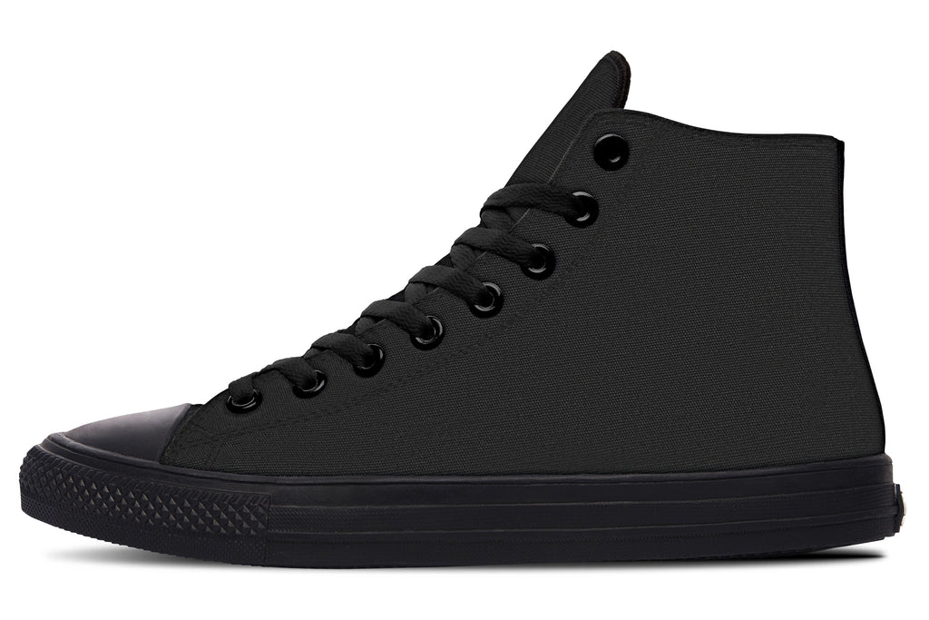 Paint It Black High Tops - Offbeat Sweetie