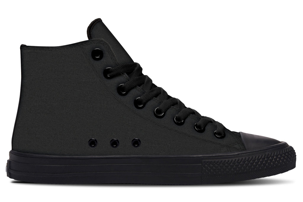 Paint It Black High Tops - Offbeat Sweetie