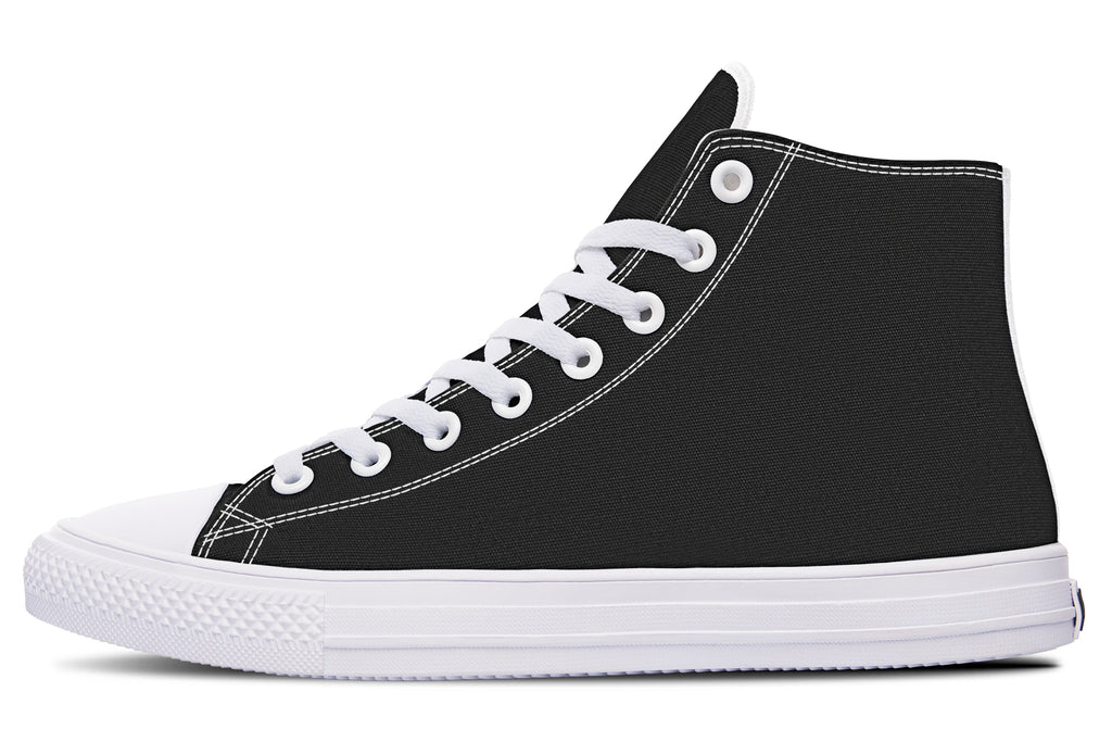 Paint It Black High Tops - Offbeat Sweetie
