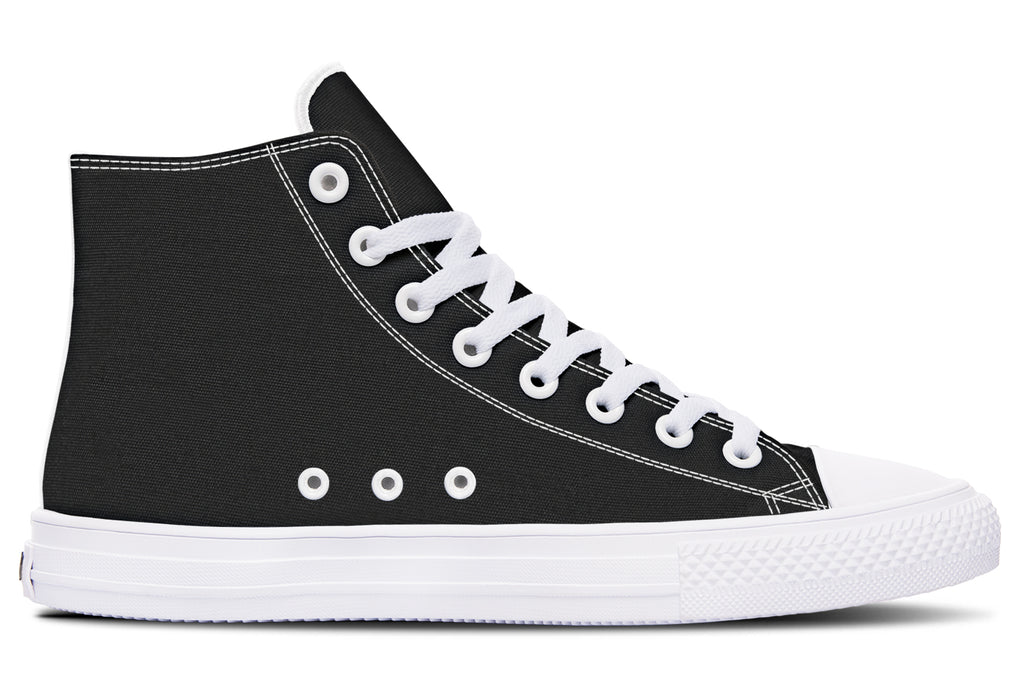 Paint It Black High Tops - Offbeat Sweetie