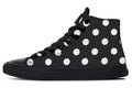 Paint It Black Polka Dot High Tops