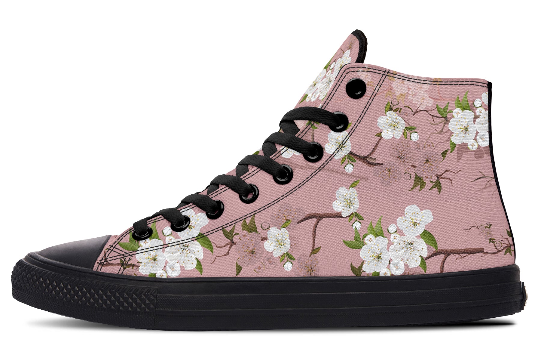 Peach Blossoms High Tops - Offbeat Sweetie