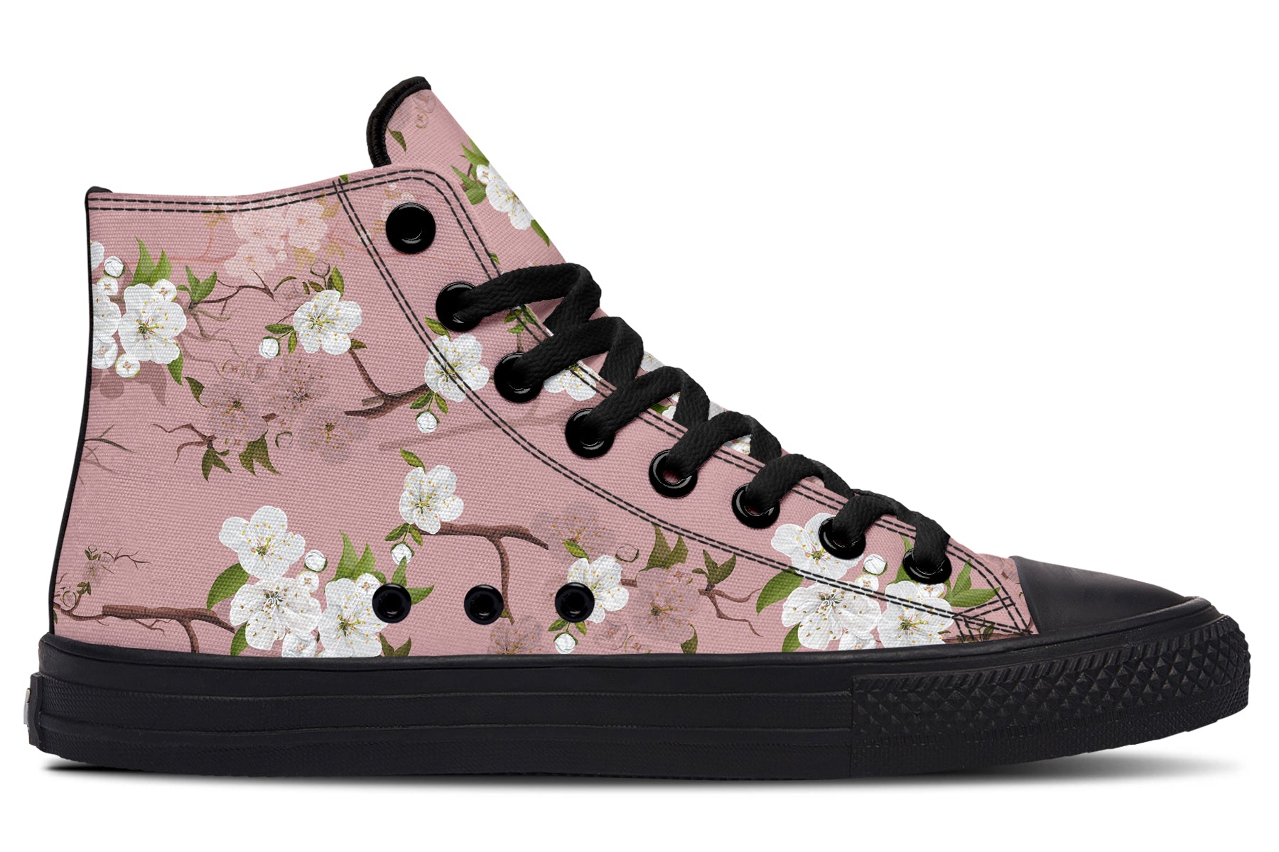 Peach Blossoms High Tops - Offbeat Sweetie